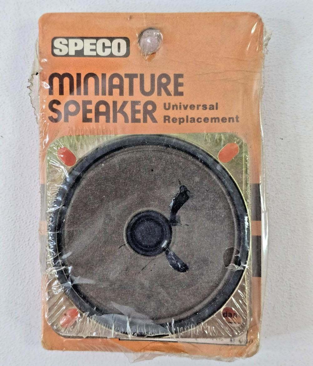 Vintage Speco U260 Round 2" Replacement Miniature Speaker 8 Ohm .2 Watts